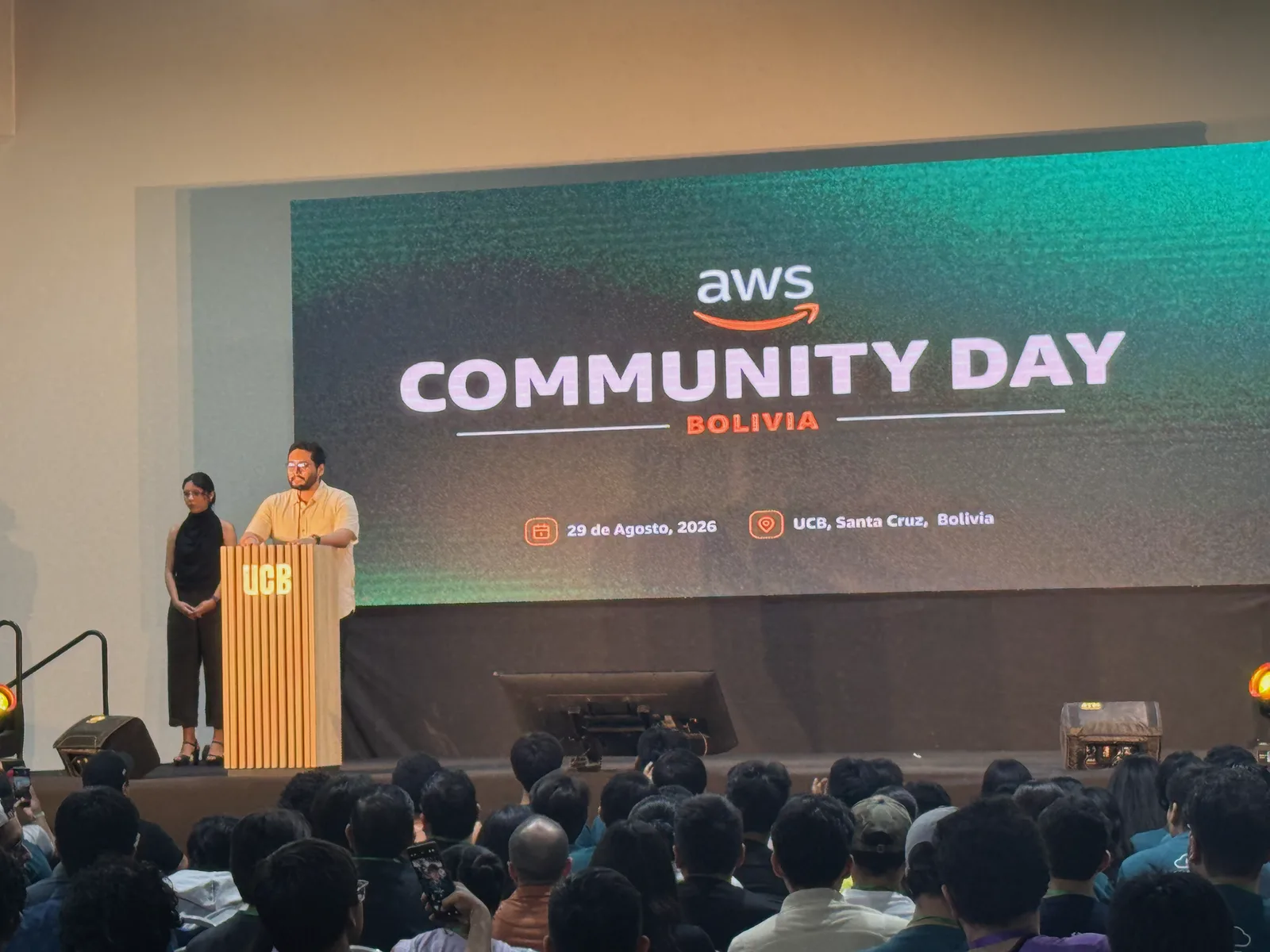 Opening ceremony of AWS Community Day Bolivia 2026